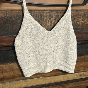 AE v-neck sweater cami- oatmeal